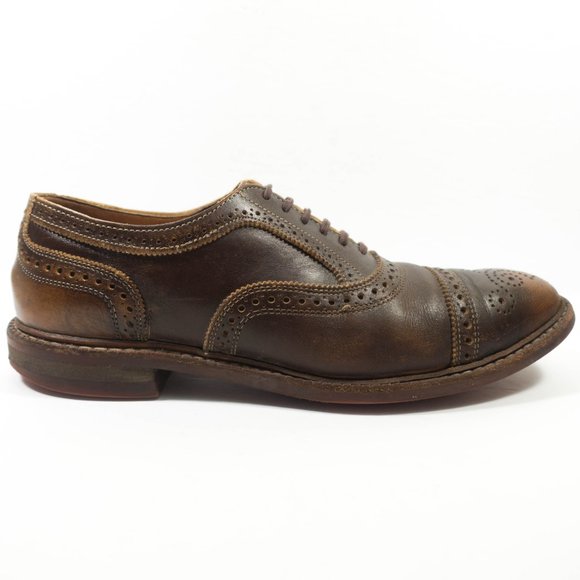 Allen Edmonds Strandmok Cap Toe Dainite Leather Oxford Shoes - Men\'s Size 10